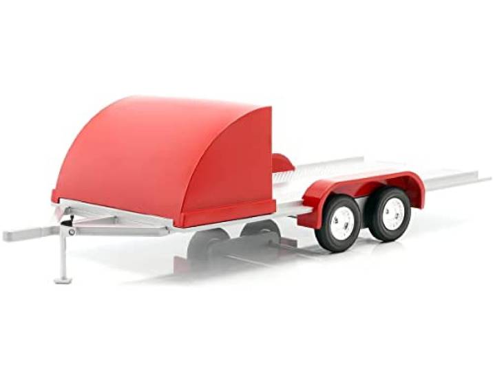 Four Wheel Open Car Hauler - 1:18 - Auto World