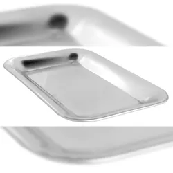 METRO PROFESSIONAL Serviertablett, Edelstahl, 22 x 13 x 1.8 cm, rechteckig, silber