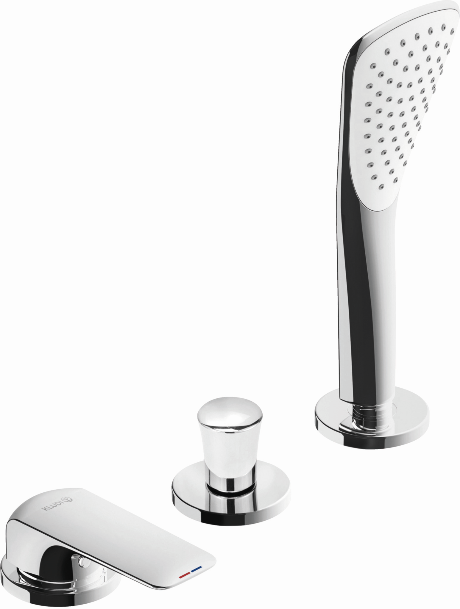 Kludi Ameo Kludi 414480575 chromé, montage carrelage, mitigeur bain 3 trous