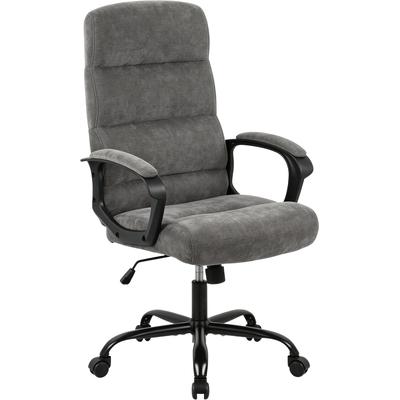 Chefsessel OTTO HOME "GRAYSON", grau (anthrazit), B:61cm T:64cm, Stühle, Bürostuhl, komfortable Polsterung, Wippfunktion