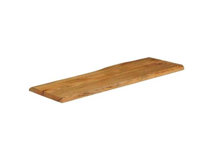 Tischplatte Massivholz Mango 140x40x3,8 cm für Rand Robuste Tischplatte, rustikales Design, leicht zu reinigen, einzigartige Maserung, universell kombinierbar
