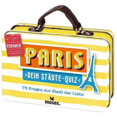 Fernweh Dein Städte-Quiz Paris, Gebundene Ausgabe von Elke Vogel, Moses verlag, 978-3-96455-368-3
