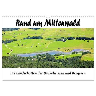Rund um Mittenwald (Wandkalender 2027 DIN A3 quer), CALVENDO Monatskalender