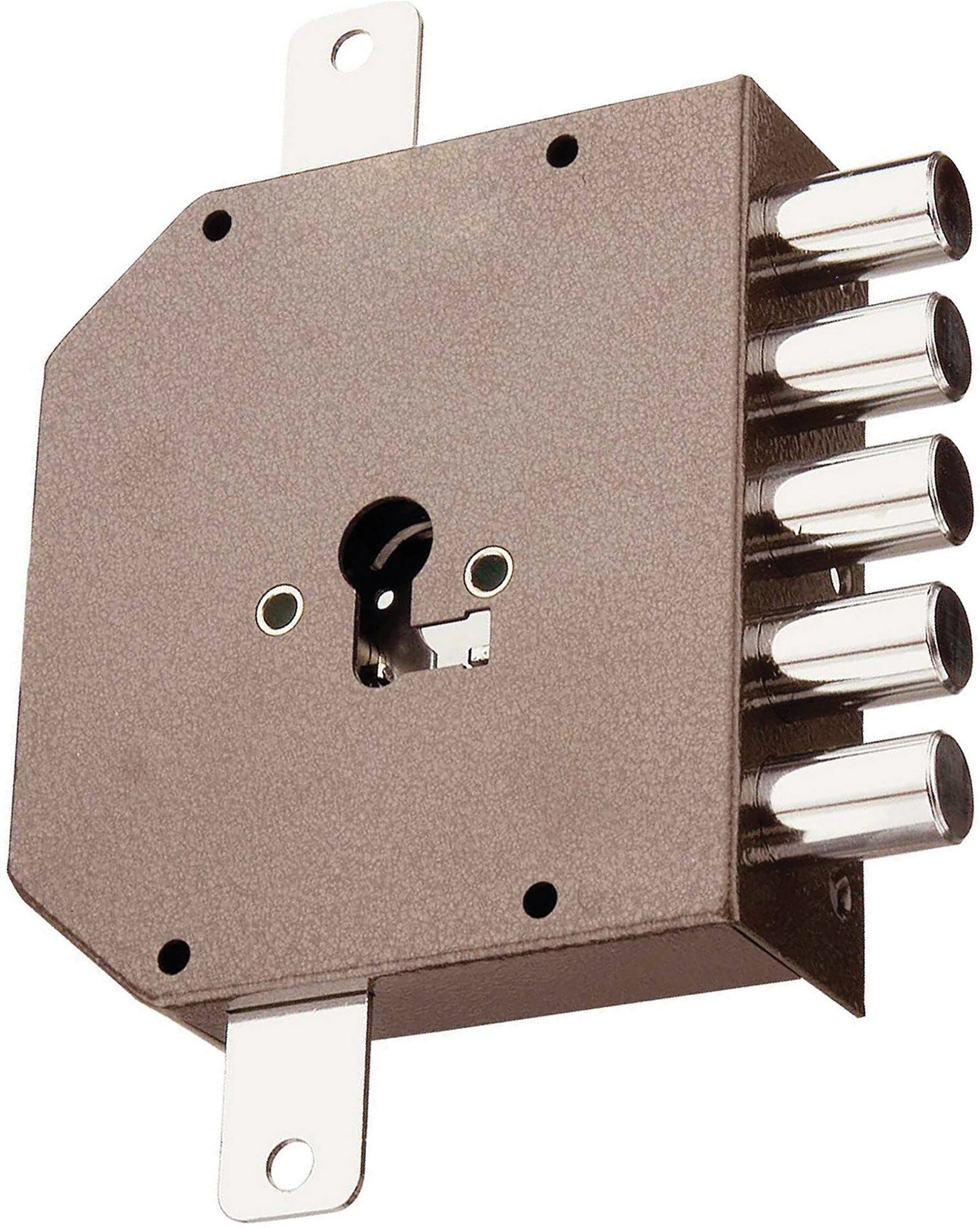 Tecnomat SERRATURA MOTTURA AD APPLICARE DESTRA TRIPLICE SCROCCO E POMOLO 28 mm ENTRATA 63 mm