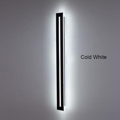 Silver Stone Store Garden Light Decoration, LED Long Wall Sconce Lamp, Outdoor Sconce Luminaire For Exterior Lighting cold White 100cm(39.3inch)