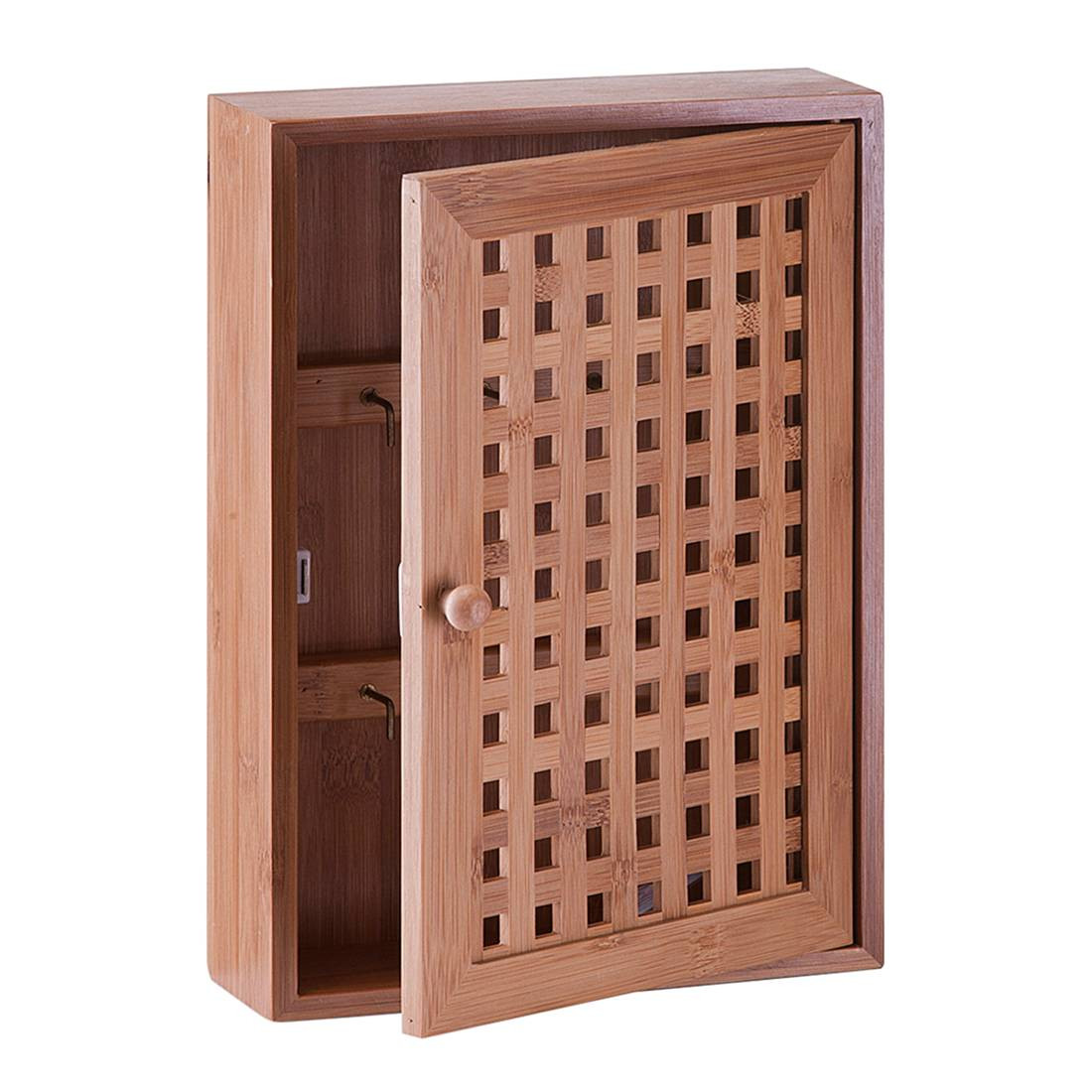 Zeller-Presente sleutelhouder van bamboe, B/D/H: 19 x 27 x 6 cm