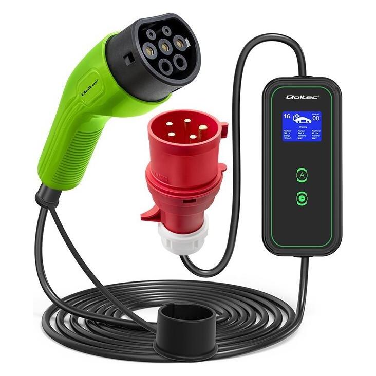 Qoltec Mobiles EV-Ladegerät (Typ 2, 32 A, 11 kW) (52475)