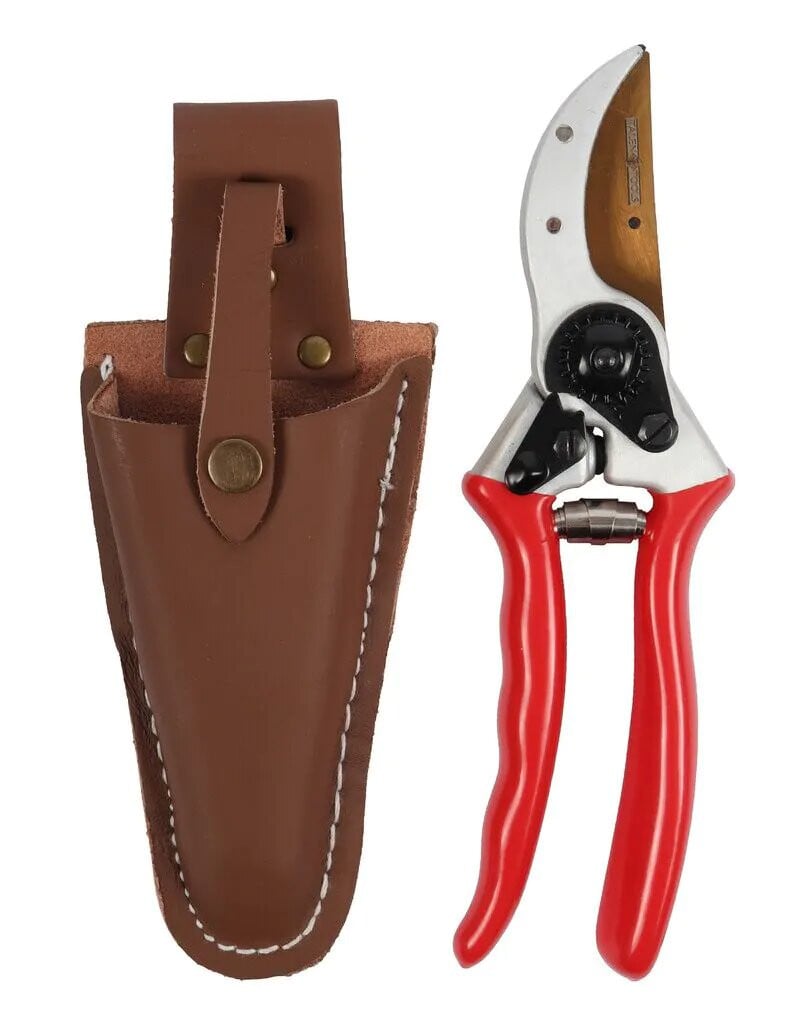 Talen Tools titanium snoeischaar met lederen holster, 21 cm