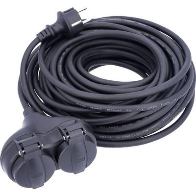 AS Schwabe 60661 Steckdosen-Verteiler Schwarz