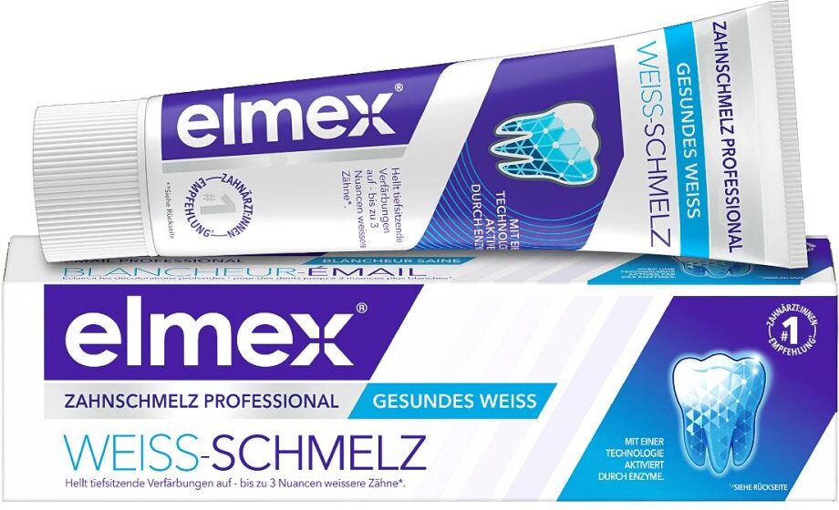 Elmex Weiss-Schmelz Zahnpasta Zahnschmelz Professional