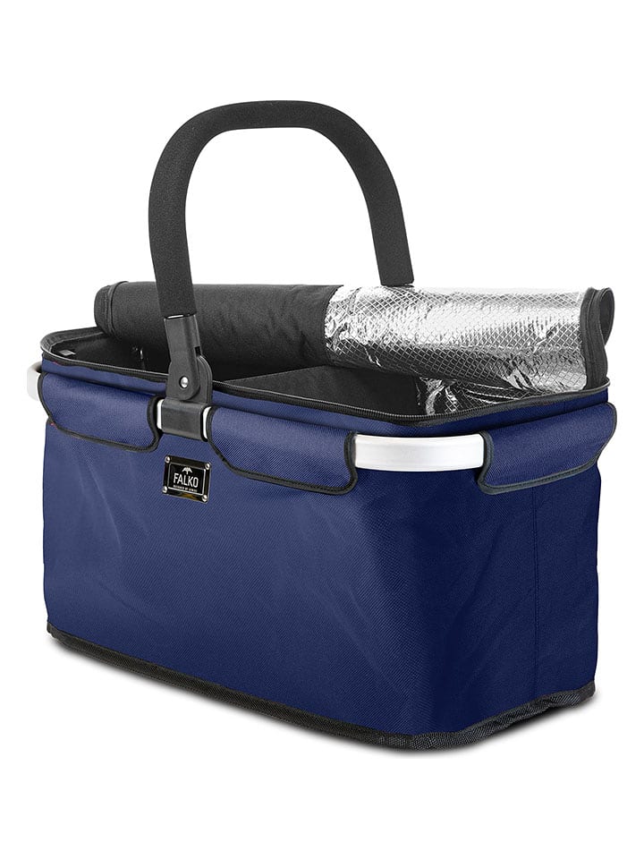 Einkaufskorb "Falko Duo" in Dunkelblau - (B)48 x (H)27 x (T)28 cm - onesize
