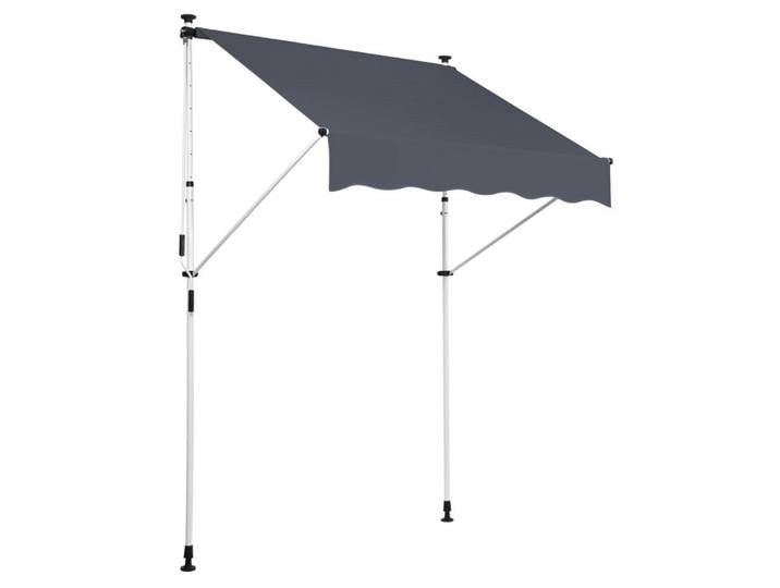 CLP Markise Stoff anthrazit, Anthrazit, 400x200x120 cm, Sonnenschutz