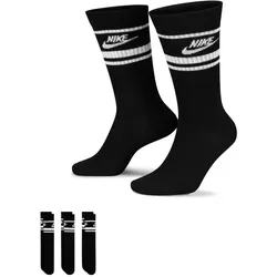 3er Pack NIKE Sportswear Everyday Essential Retro-Sportsocken 010 - black/white 34-38