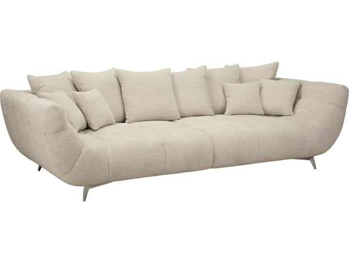 Hom´in Big Sofa L FELLINI II., taupe, Webstoff