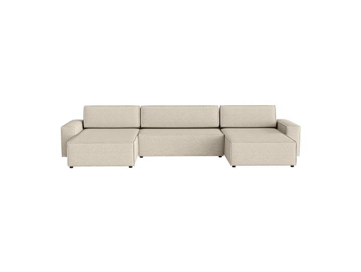 Fedve Wohnlandschaft Lummo U mit Schlaffunktion, Beige, U-Form,L-Form, 386x70x185 cm, Wohnzimmer, Sofas & Couches, Wohnlandschaften, Wohnlandschaften in U-Form