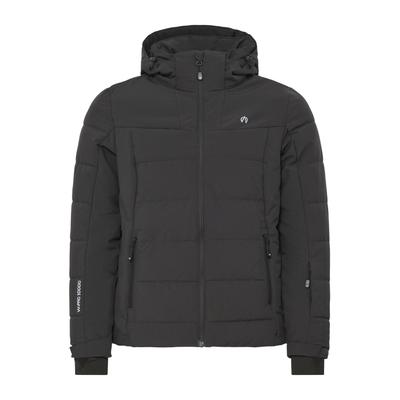 Skijacke NORTH BEND "Skijacke NBMarina W SKI W-PRO 8.000 mit wasserdichter Beschichtung", Damen, Gr. 42, schwarz (phantom), Obermaterial: 100% Polyester PES., Jacken Skijacke