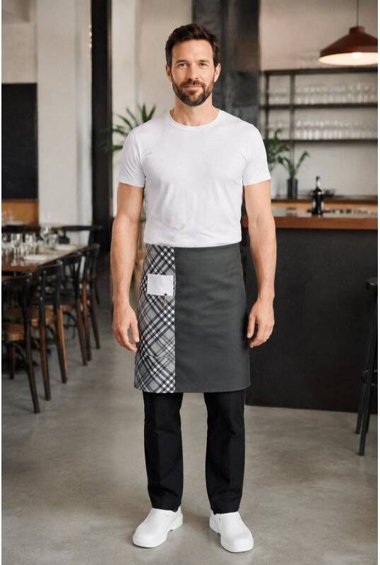 Isacco Tablier Tobago Gris Tartan 412