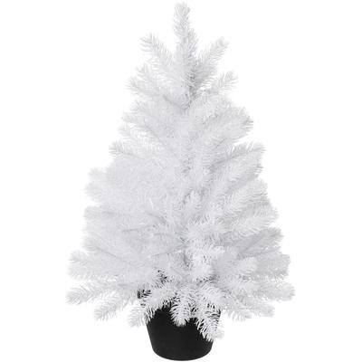 Künstlicher Weihnachtsbaum CREATIV DECO "Weihnachtsdeko, künstlicher Christbaum, Tannenbaum", weiß, H:60cm, Kunststoff, Weihnachtsbäume, im Topf