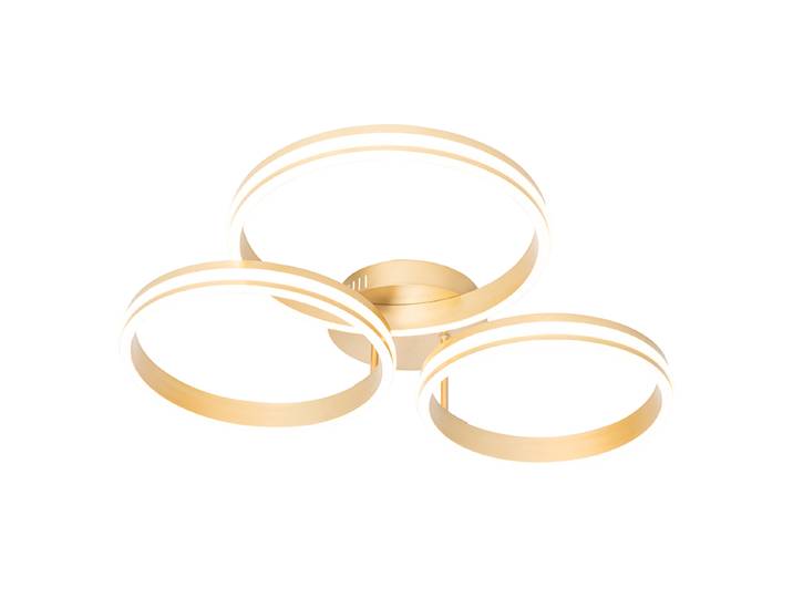 Plafonnier laiton avec LED 3 niveaux de luminosité 3 lumières -