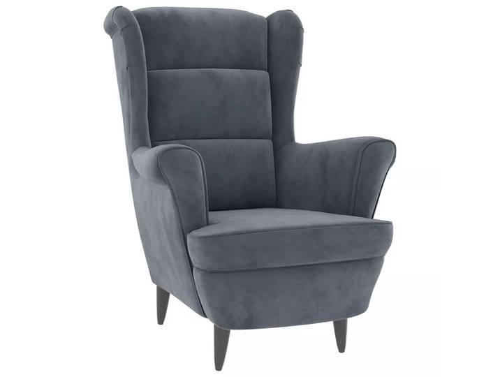 VidaXL - Sessel samt, One Size, Schiefergrau