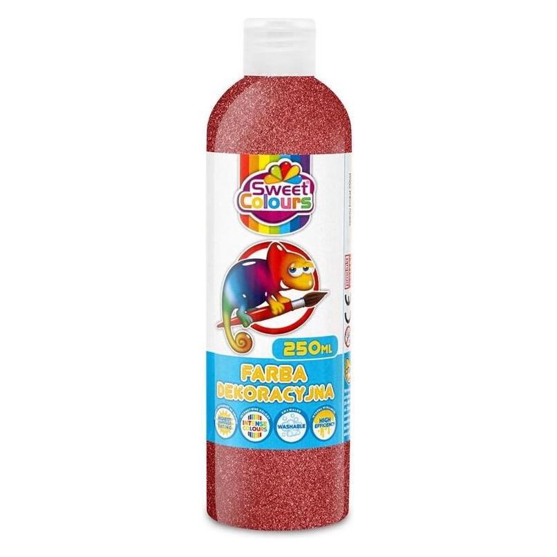 Sweet Colours Rote Glitzer-Dekorationsfarbe, 250 ml (250 ml) (47590985)