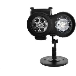 PRO-mounts LED-Projektor für Bungalowwellen + 12 Dias, Beamer, Schwarz