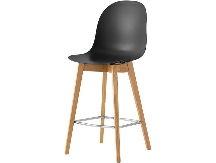 CONNUBIA Barhocker Academy schwarz/eiche Esche/Polypropylen H 106 cm