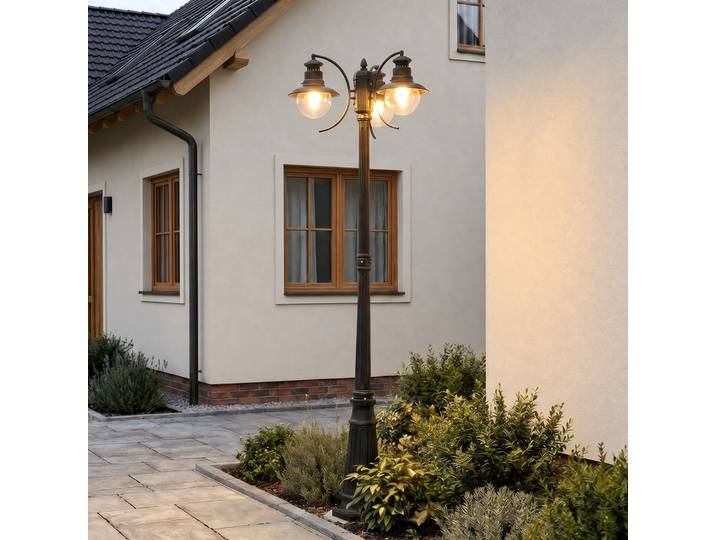 Eddie Lampe de Jardin H198 Rust - Lindby - Rustique - Métal - Multi-ampoules