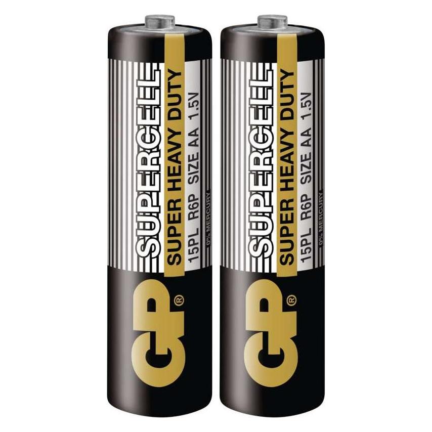 GP Batteries Batterie Supercell R03 AA 1,5V 2St (2 Stk., AA) (15PL-S2)