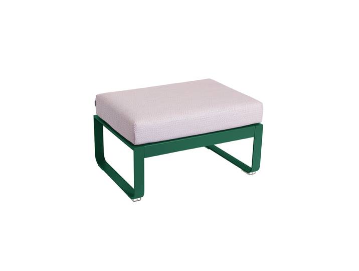 FERMOB BELLEVIE 1-Sitzer-Polsterhocker mit Sitzfläche aus