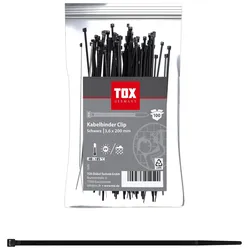 TOX Kabelbinder Clip 3,6 x 200 mm schwarz