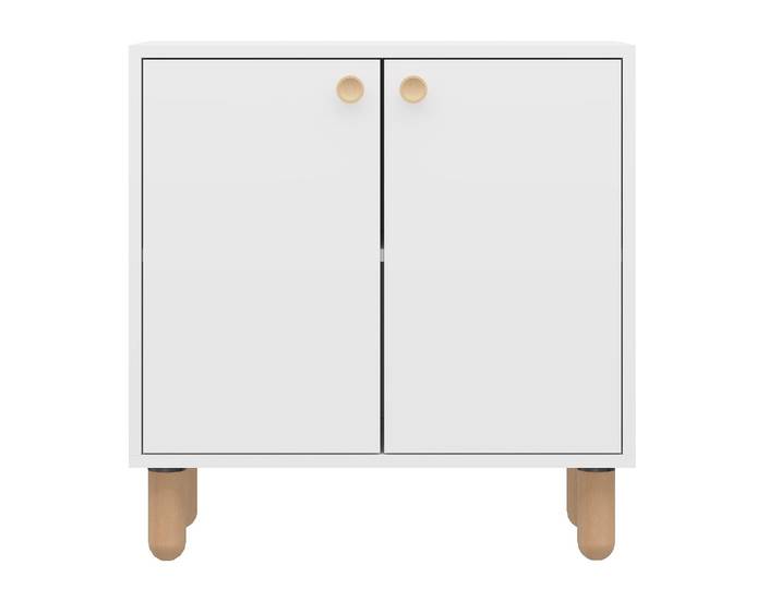 Buffet en bois Lina - 72 x 36 x 73 cm - Blanc