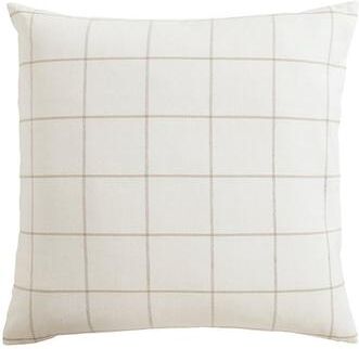 Jones Windowpane Pillow Cover - Ivory/Natural - Ballard Designs