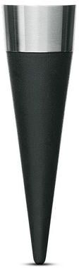 "Rosendahl Grand Cru Wine Stopper, Black/Steel - H: 3.5"""