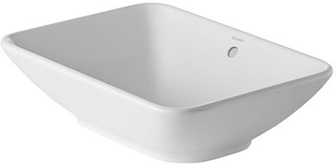 Duravit Design Classics Aufsatzbecken Bacino 03345200001 mit Überlauf, Weiß Hochglanz, 550 mm, wondergliss