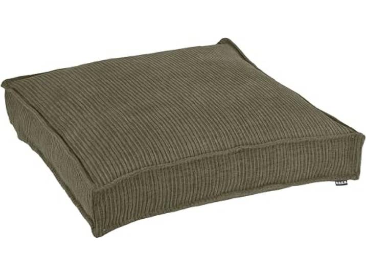 H.O.C.K. Jonny Matratzen- und Palettenkissen - Feiner Cordstoff, (Olive, 60x60x10cm)