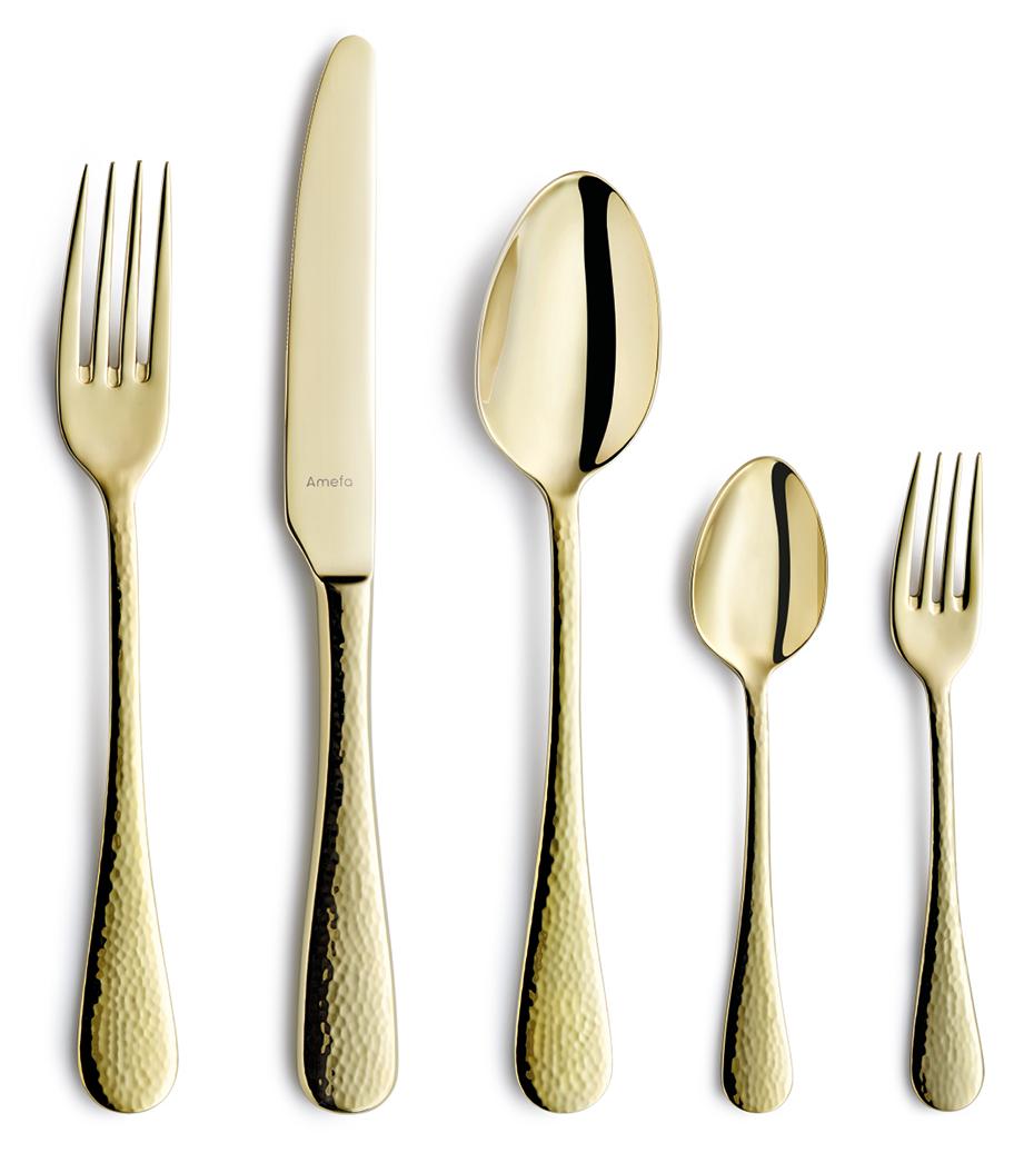 Amefa 30-tlg. Besteckset SIERRA 30-teilig champagner gehämmert