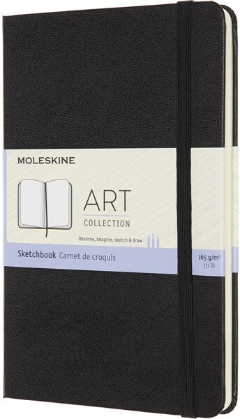 Moleskine Art Sketch Bog   M   Sort