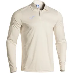 JOMA Cricket langarm Poloshirt 001 - weiß XL