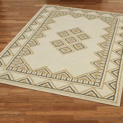 Touch of Class "Bangalore Rectangle Rug Ivory, 6'7"" x 9'2"", Ivory"