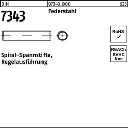 Spiralspannstift DIN 7343/ISO 8750 6x 35 Federstahl Regelausf. 500 Stück