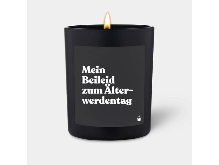 Duftkerze Flowery Mein Beileid zum Älterwerdentag