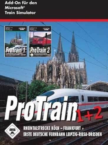 Blue Sky Interactive - Train Simulator - ProTrain 1 + 2: Rheintalstrecke Köln - Frankfurt + Erste deutsche Fernbahn Leipzig - Riesa - Dresden - Preis vom 09.10.2026 07:28:09 h