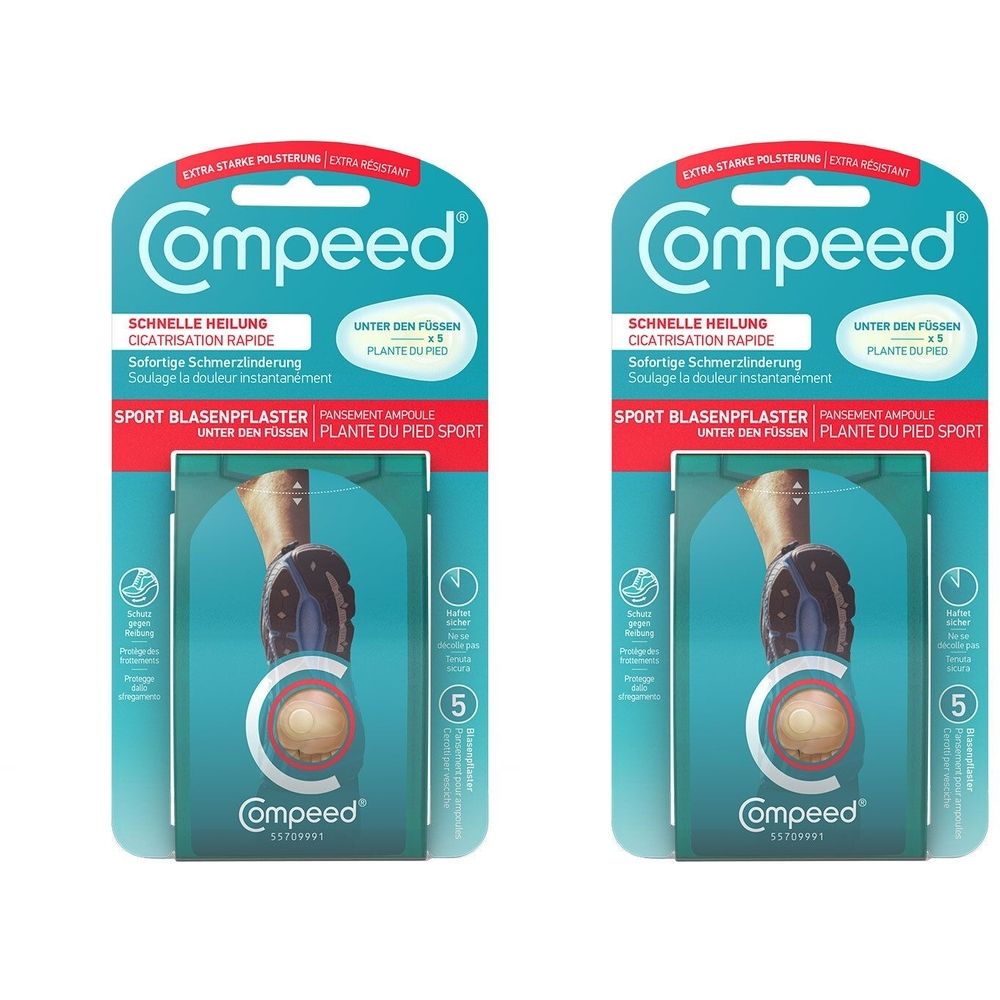 Compeed Blasen UNT D Fuess x2 2x5 St Pflaster