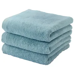 Aquanova Handtuch London 55 x 100 cm Baumwolle Blau Aqua
