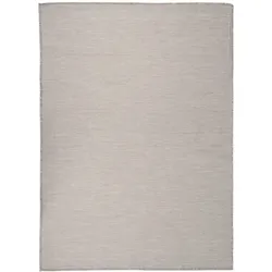vidaXL Outdoor-Teppich Flachgewebe 200x280 cm Hellgrau