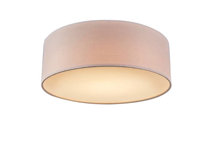 Plafonnier rose 30 cm avec LED - Drum LED