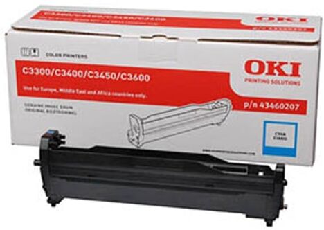 Oki C3300 C3400 C3450 C3600 ( 43460207) tambor ciano