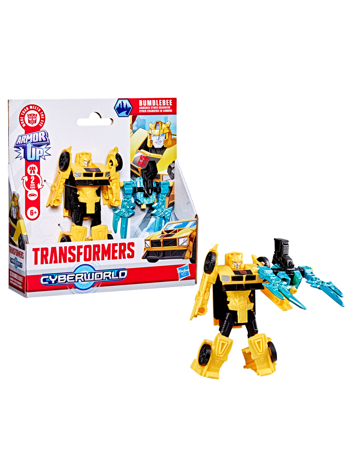 Transformers Cyberworld Bumblebee Armoured Cyber Changers 10 cm