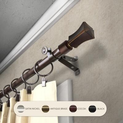 InStyleDesign Tower Adjustable Curtain Rod Set
